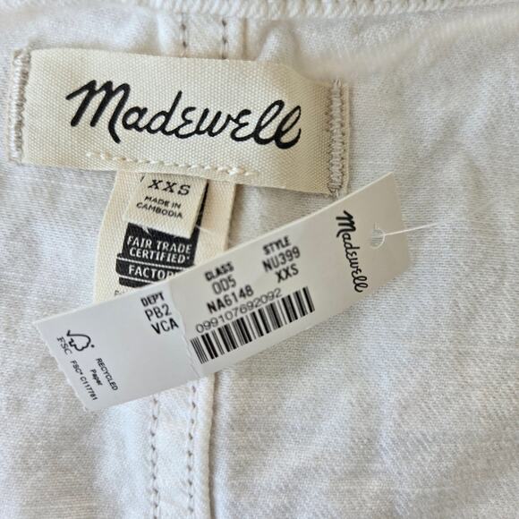 Madewell Cocoon-Sleeve Denim Lady Jacket Size XXS NWT - Picture 6 of 9